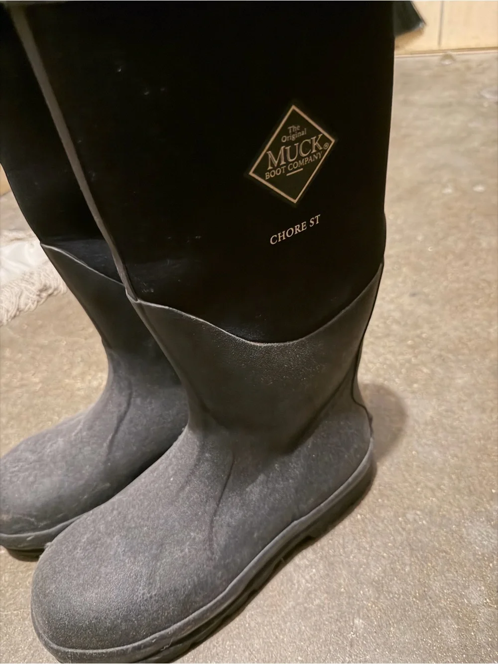Men's Black Waterproof Work & Rain Boots - Tall Field-Ready Design